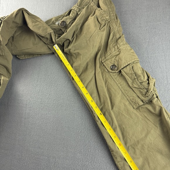 James Perse Pants Men's 32x35* Green Cargo Utility Military Designer Pockets - Picture 10 of 12